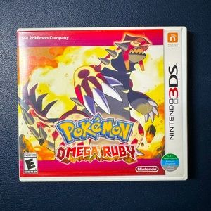 Pokémon Omega Ruby in box with manuals.